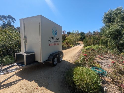 Iceblock coolroom trailer ready for delivery